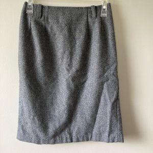 Grey knee length skirt